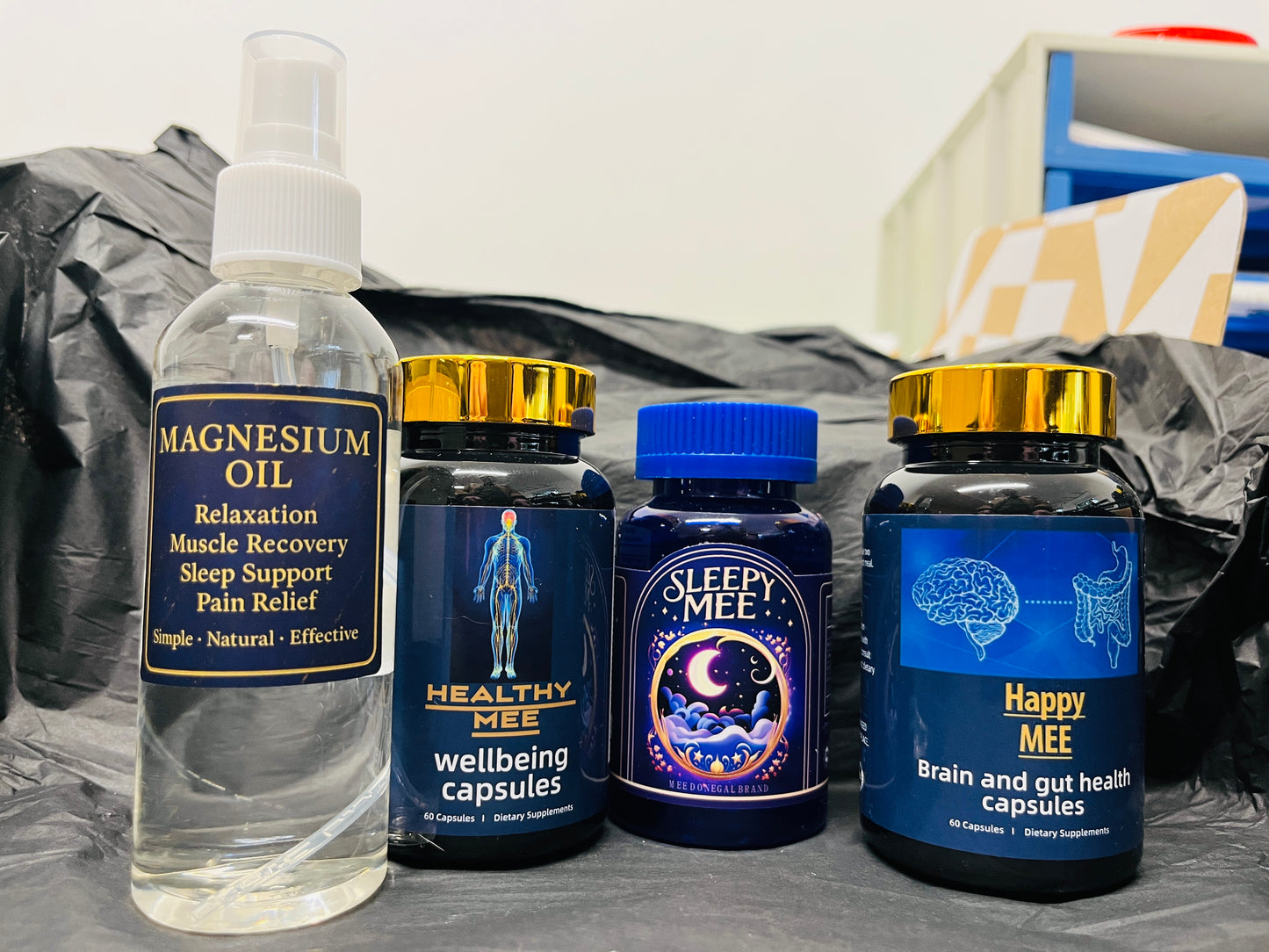 BLACK FRIDAY DEAL BUNDLE 1x Healthy Mee 1x Happy Mee 1x sleepy Mee 1x magnesium oil ￼