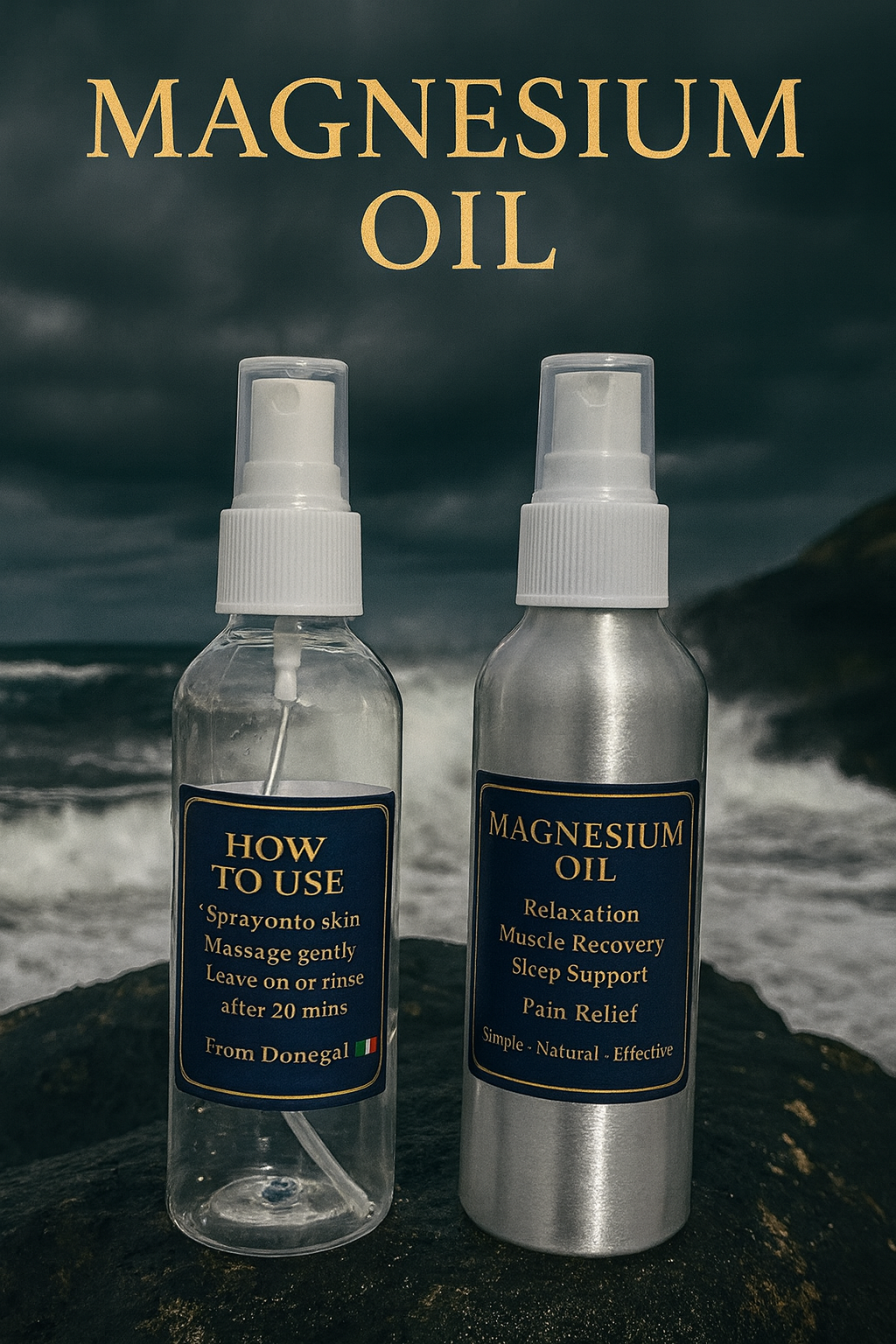 Magnesium oil spray 150ml bottle ￼