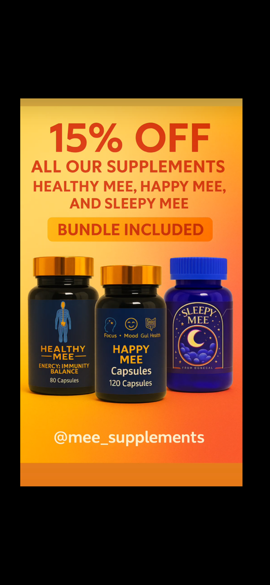 BUNDLE 1x Healthy Mee 1x Happy Mee 1x sleepy Mee